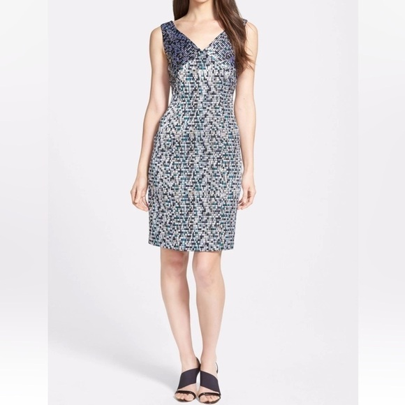 Hugo Boss Dresses & Skirts - BOSS Hugo Boss Distripy Jacquard Ponte Dress Evening Party Business Casual Women